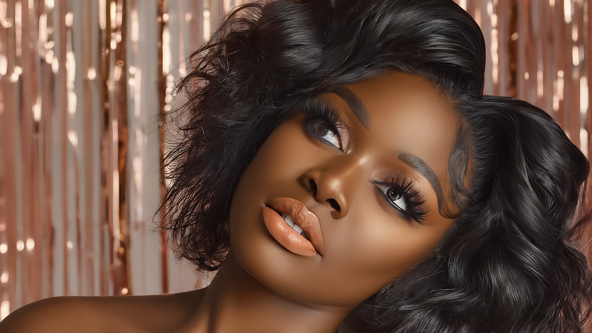 Beautiful volume lashes - dramatic lash extensions